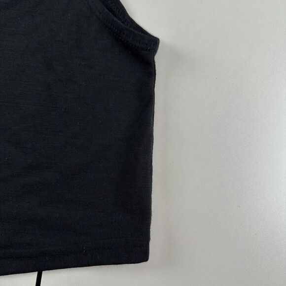 Jaggad Wool Blend Black Cropped Tank Top Womens Sz M - Picture 5 of 5